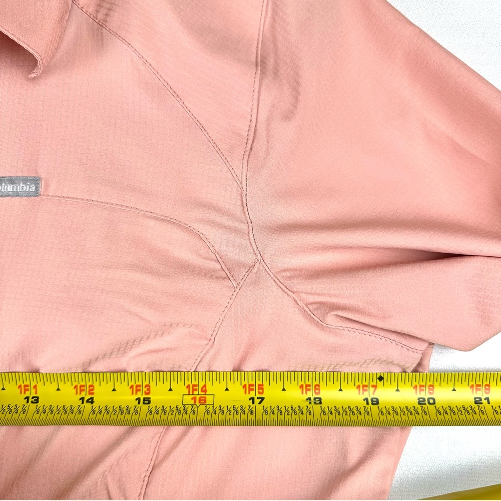 Columbia Kestrel Trail Lite Button Down Adjustable Roll Tab Shirt Outdoors - Picture 8 of 9